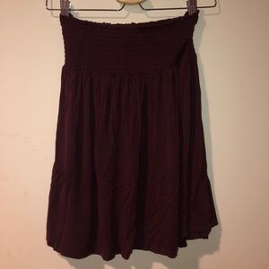 h&m basic maroon skirt